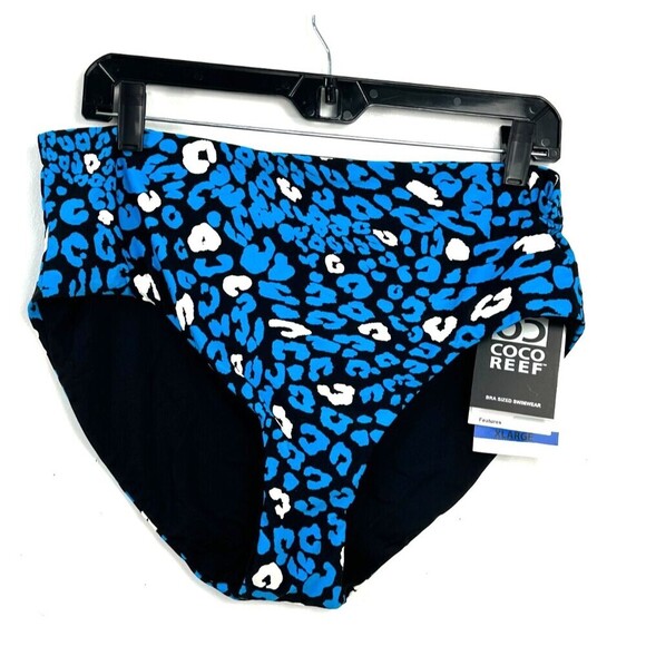 New Coco Reef Antibes Verso High Waist Reversible Bikini Bottoms Size XL 1052H3 - Picture 3 of 8